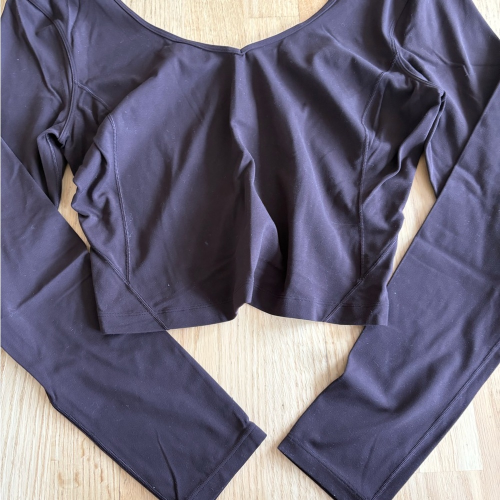 Brown lululemon Align Long Sleeve